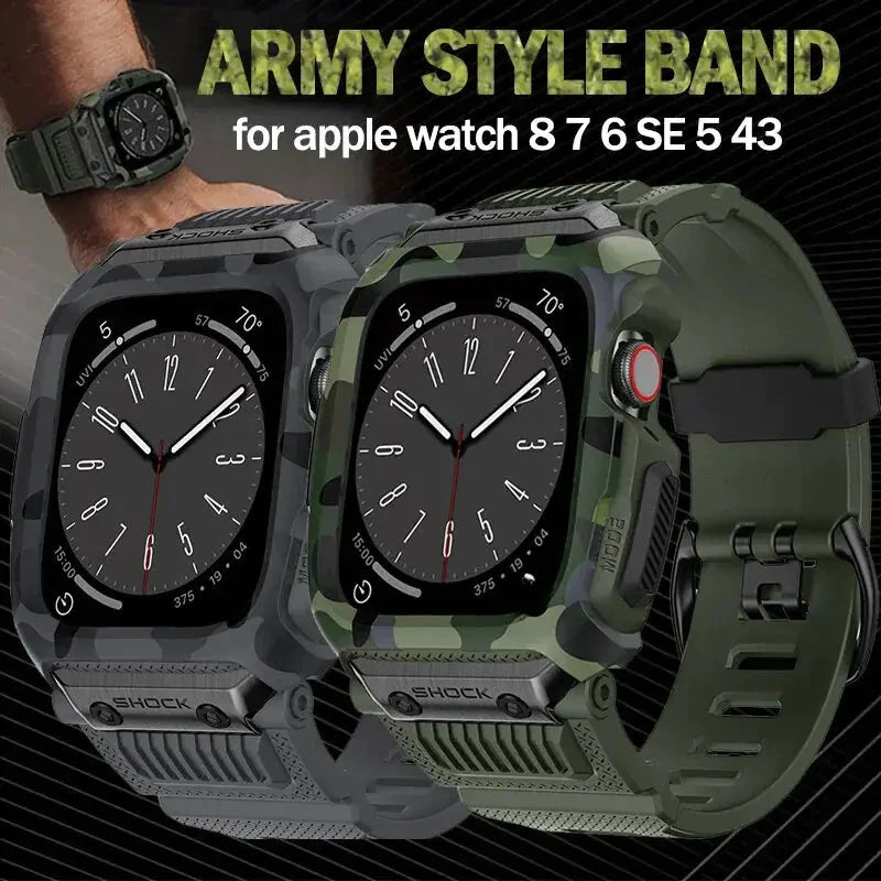Sport Case And Strap Watch Anti Spier