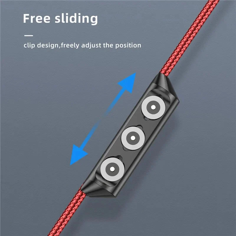 3 in 1 Magnetic Cable Plugs Case Anti Spier