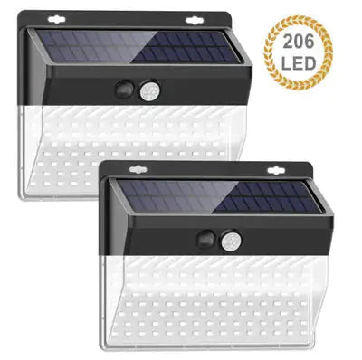 Lumina 206 LED Cluster Lights With Solar Power And Motion Sensor Anti Spier