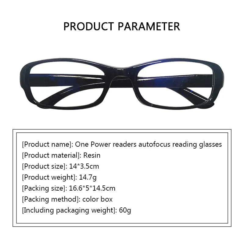 Auto-Focus Reading Glasses: High-Quality Men's & Women's Anti Spier