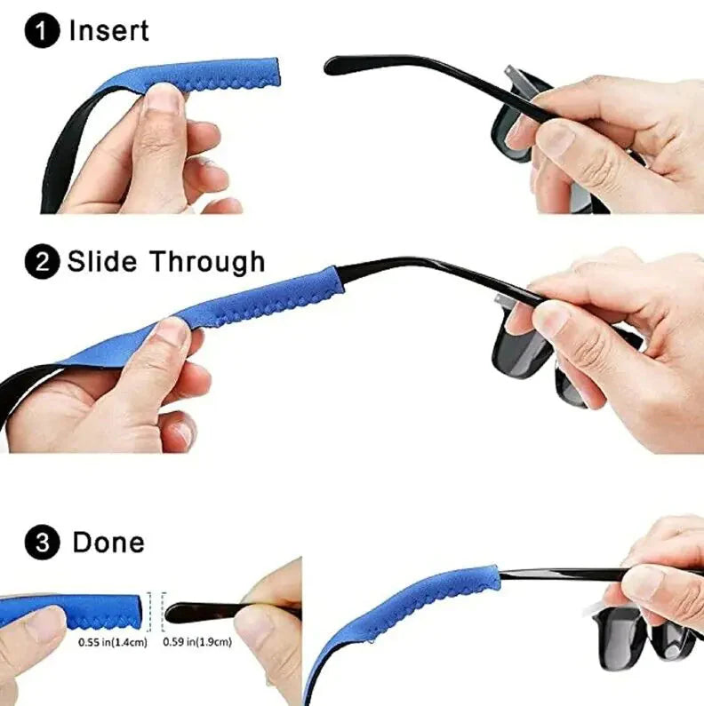 4-Pack Sports Sunglasses Neck Cord Strap Eyeglass Glasses String Lanyard Holder Anti Spier