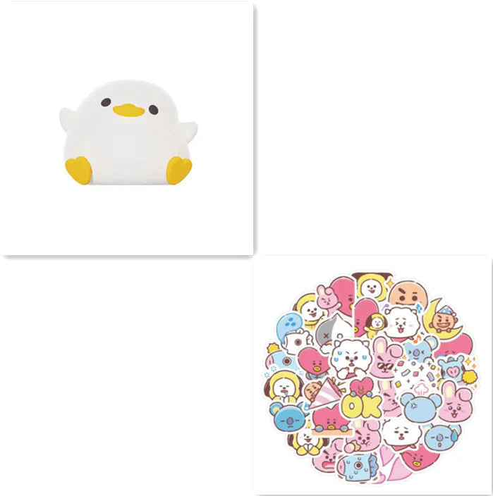 Doudou Duck Silicone Night Light Anti Spier