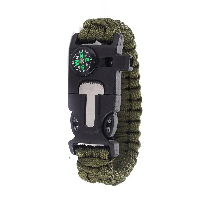 High Decibel Whistle Bracelet with Fire Starter (In Stock) Anti Spier