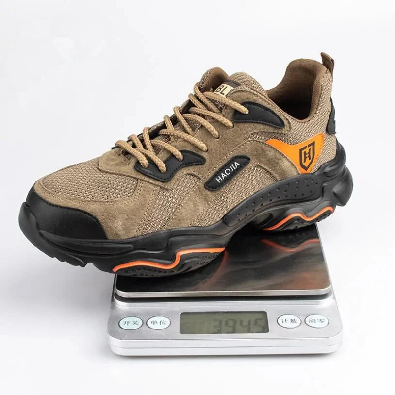 Men Steel Toe Outdoor Safety Work Shoes Anti Spier