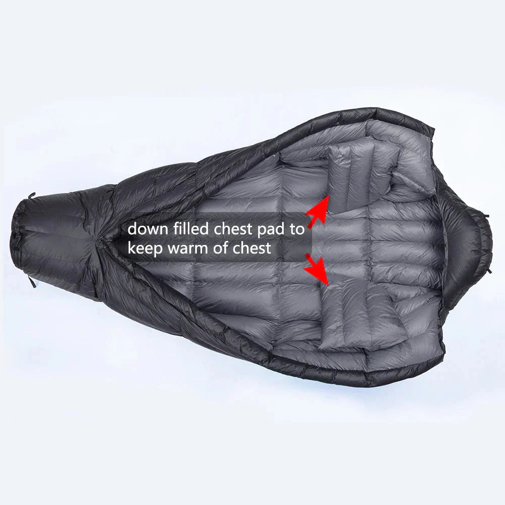 Kamperbox Winter Sleeping Bags Camping Down Sleeping Bags Winter Outdoor Ultralight Sleeping Bags Camping Equipments Anti Spier