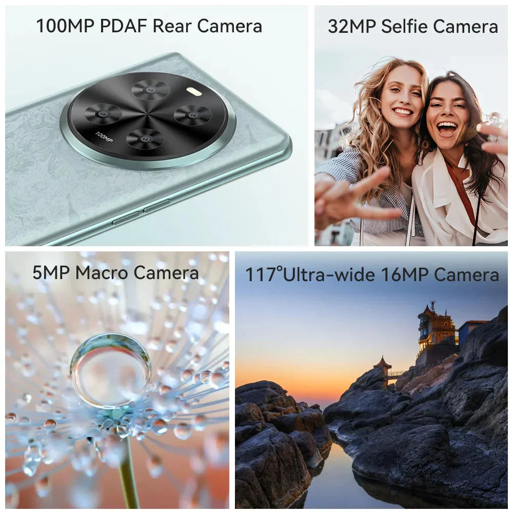 Cubot Hafury Meet, 6.67" 120Hz AMOLED Curved Screen, Smartphone Android, 24GB RAM(12GB+12GB),256GB ROM,Helio G99,Octa-core,100MP Anti Spier