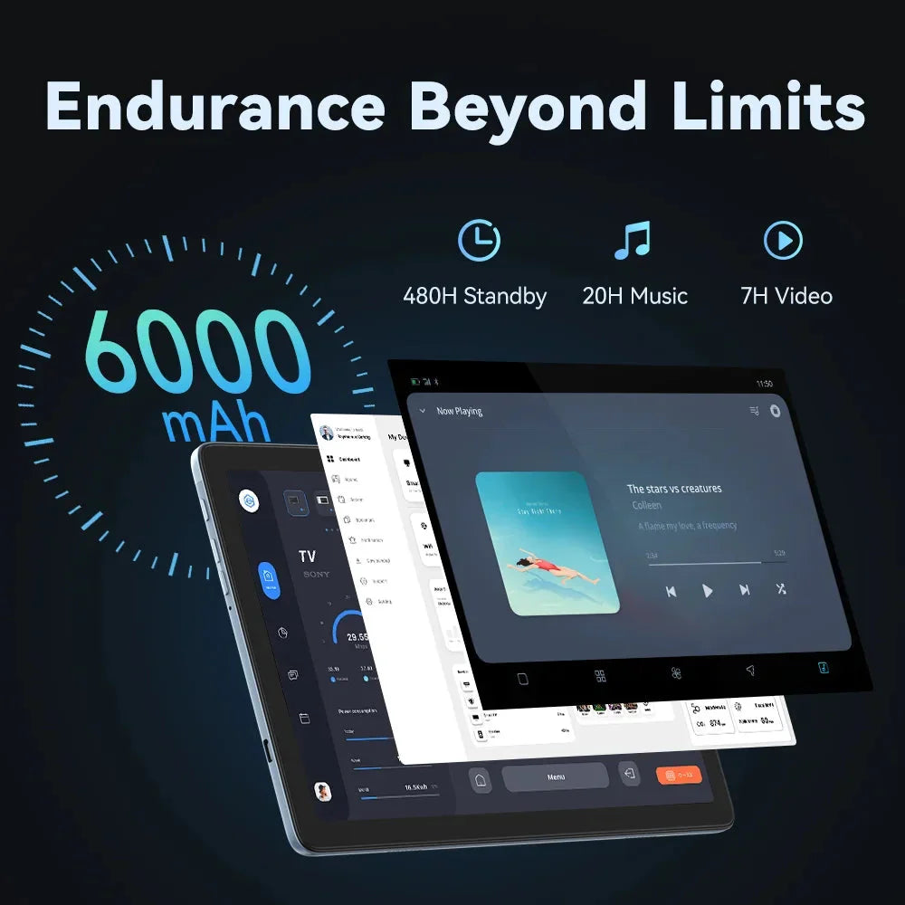 Cubot TAB 60 Tablet Octa core Android 13 8GB RAM(4GB+4GB) +128GB ROM 10.1" HD+ Screen  Wi-Fi 6 13MP Rear Camera 6000mAh Battery Anti Spier