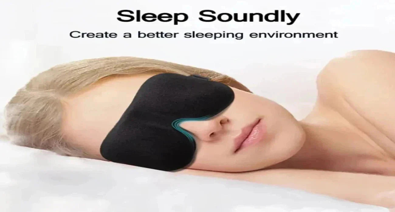 Ultimate Relaxation Deluxe Premium Ultra-Soft 3pcs Sleep Eye Mask Set - High-Quality Contoured Cup Blindfold for Restful Night, Anti Spier