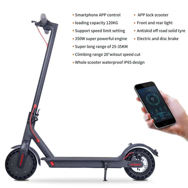 RU US EU UK Kr stock high-end adult electric scooter 8.5in 36V350W folding electric scooter ultra-light smart mobility bike M150 Anti Spier