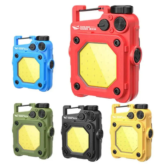 Mini LED Portable Keychain Flashlight Multifunction COB Work Light USB Rechargeable Strong Magnet Outdoor Camping Lantern Anti Spier