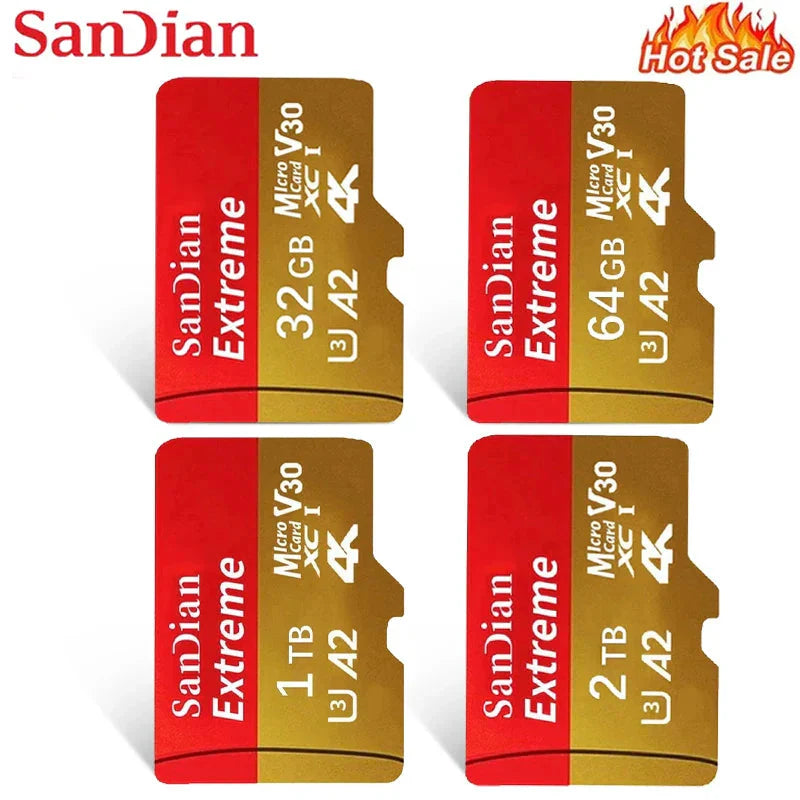 Original SD Card 2TB Large Capacity Memory Card 1TB Micro Mini TF Card 64GB High Speed Flash Card 32GB For PC/Desktop/Mac/Camera Anti Spier