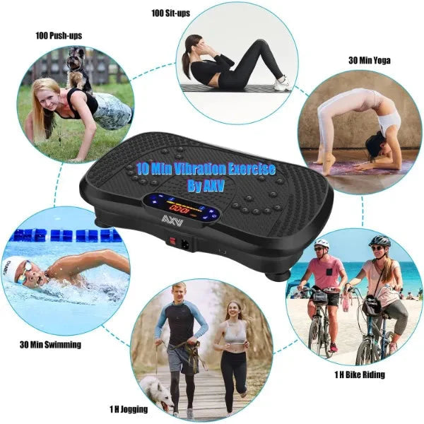 Vibration Plate Fitness Platform Exercise Machine Vibrating Lymphatic Drainage Shaking Full Body Shaker Workout Vibrate Anti Spier