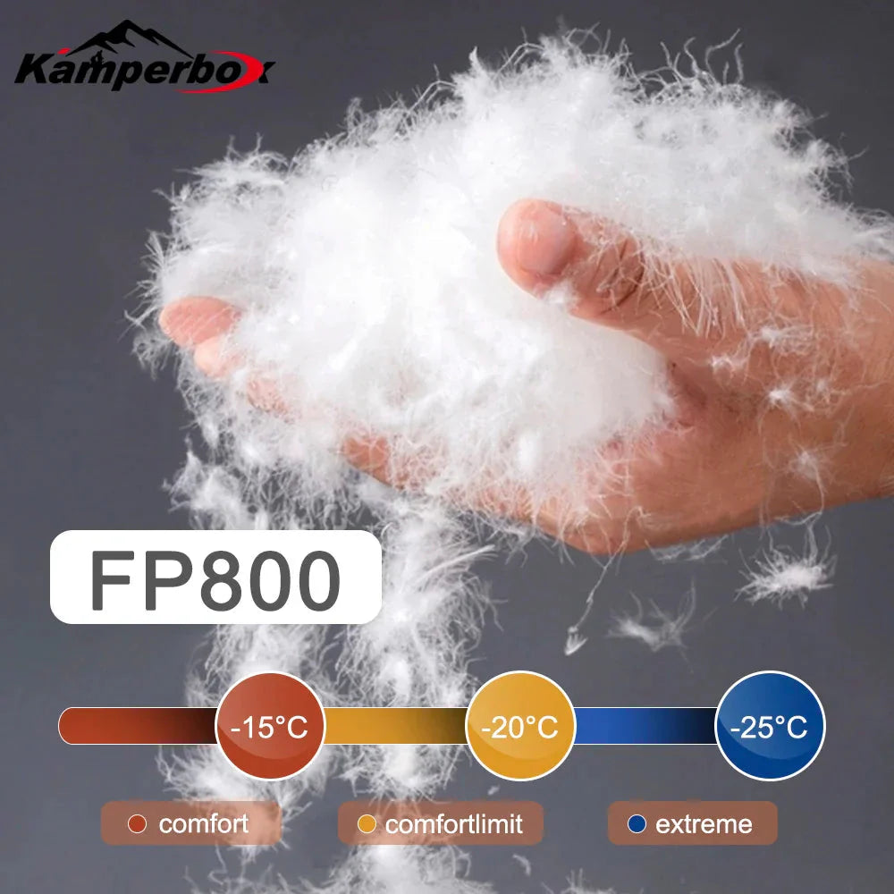 Kamperbox Winter Sleeping Bags Camping Down Sleeping Bags Winter Outdoor Ultralight Sleeping Bags Camping Equipments Anti Spier