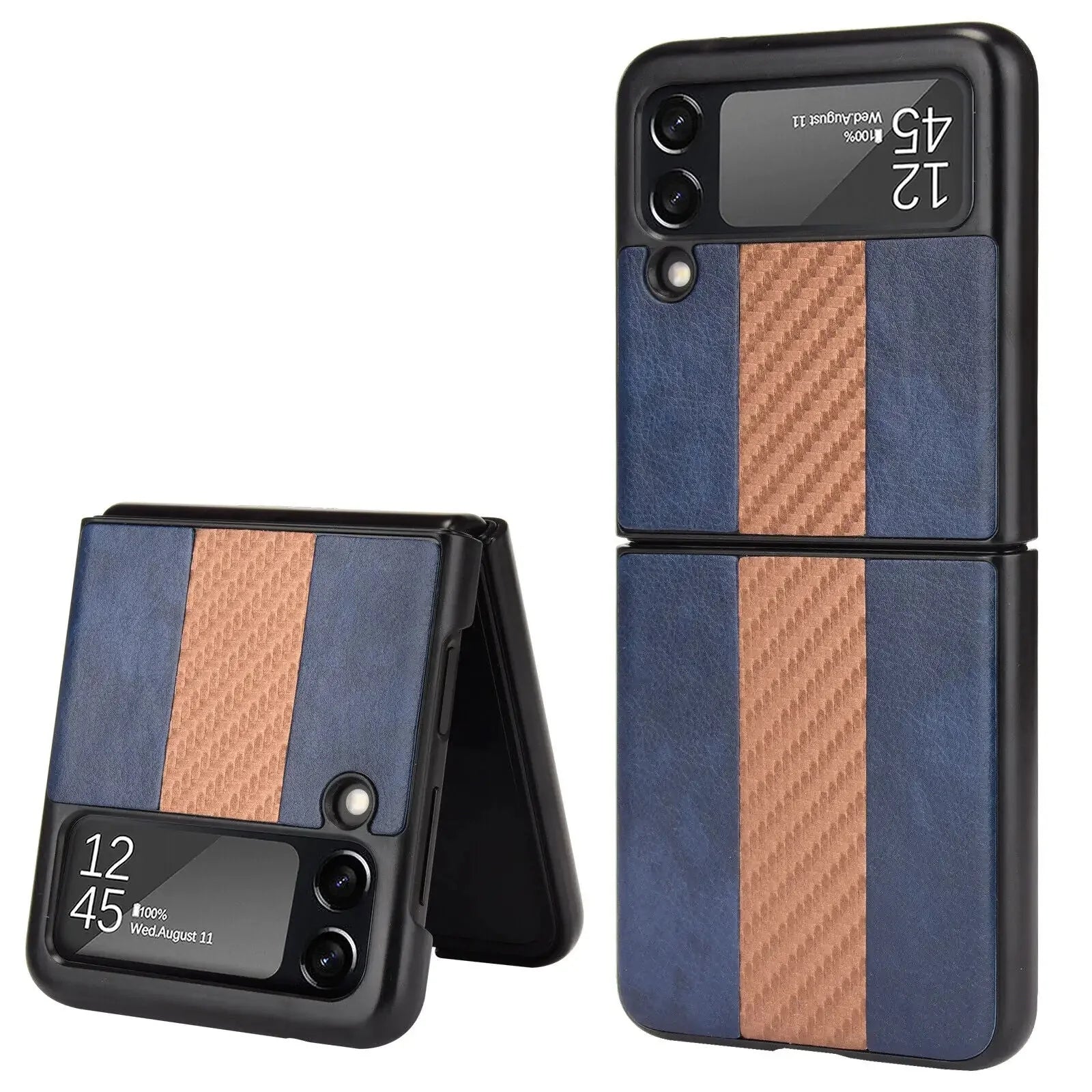 For Samsung Galaxy Z Flip 3 5G Slim Folding Leather Shockproof Phone Case Cover Anti Spier