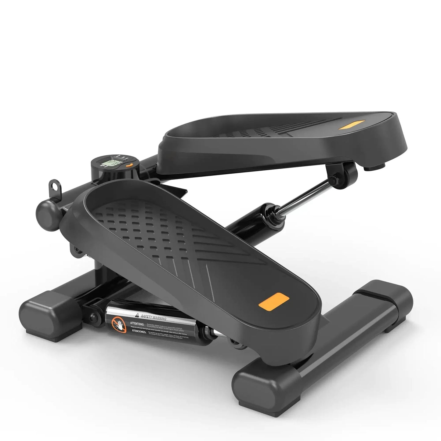 Home Office Exercise 330LBS Capacity Mini Stepper With Resistance Bands And LCD Monitor Anti Spier