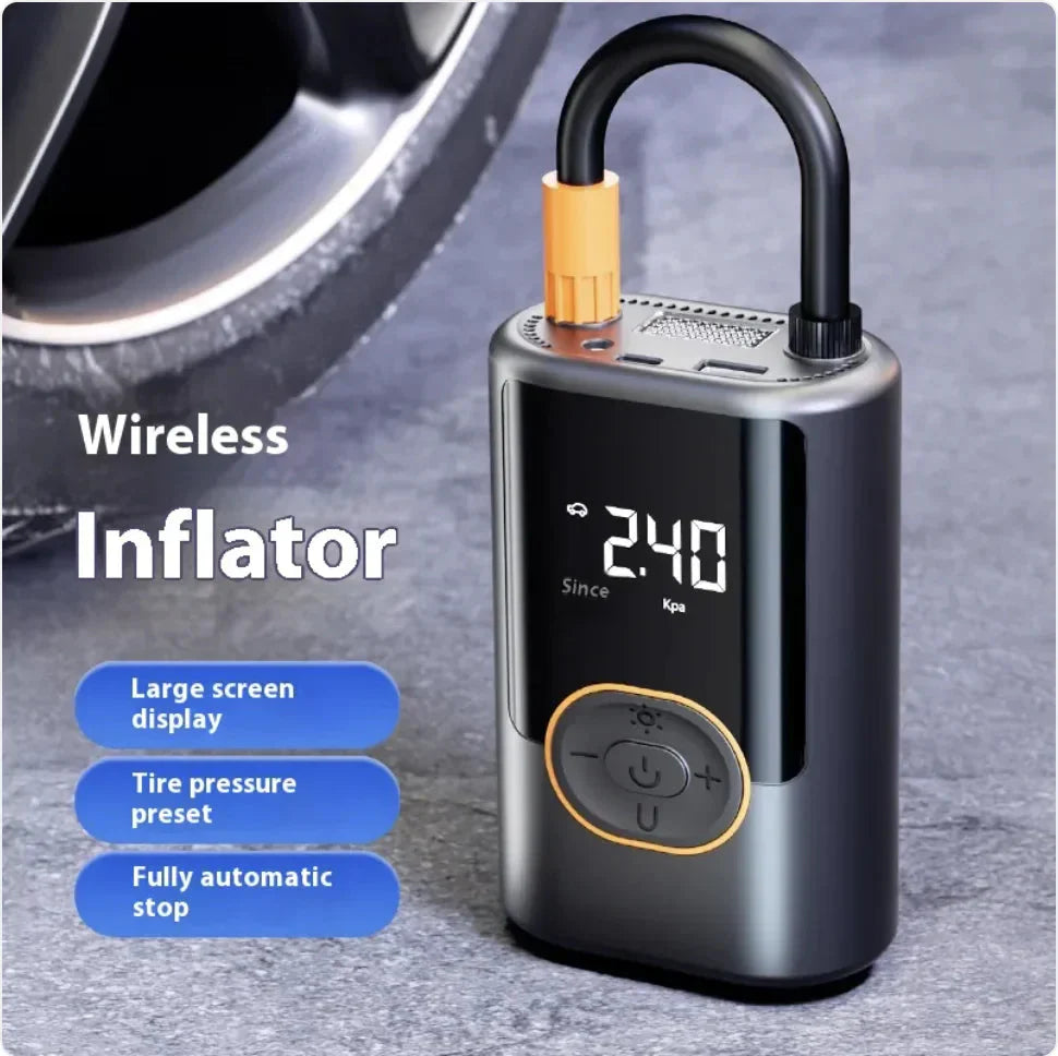 High-Pressure Car Inflator with Fast Charging Anti Spier