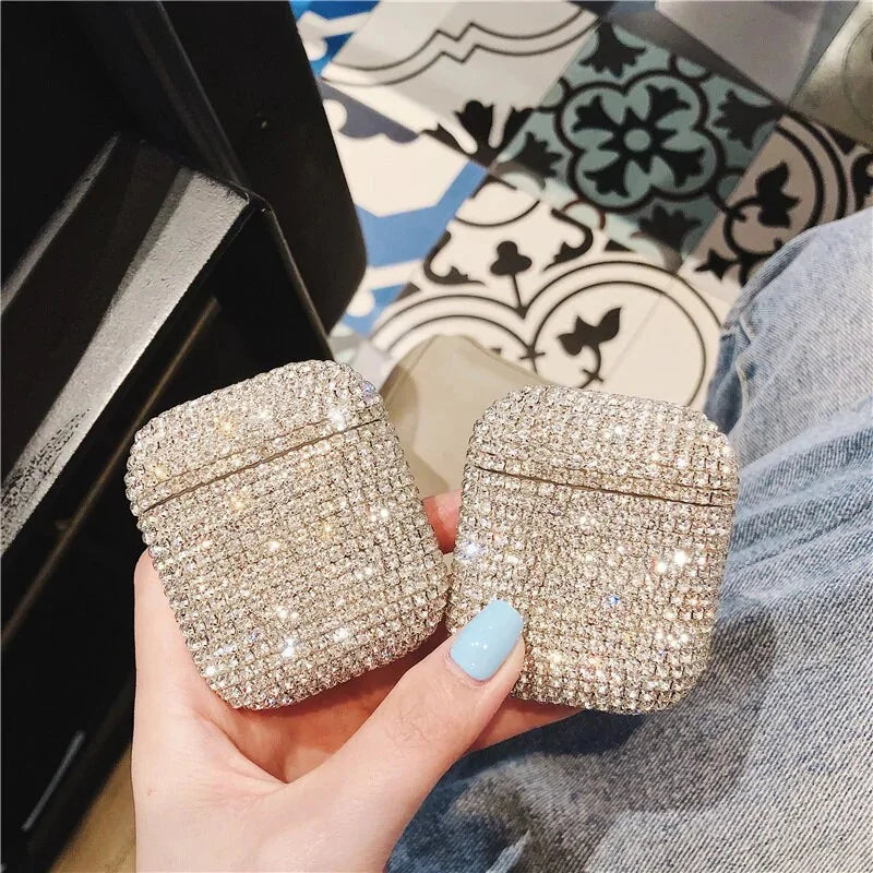 Luxury Bling Earbuds Case Anti Spier