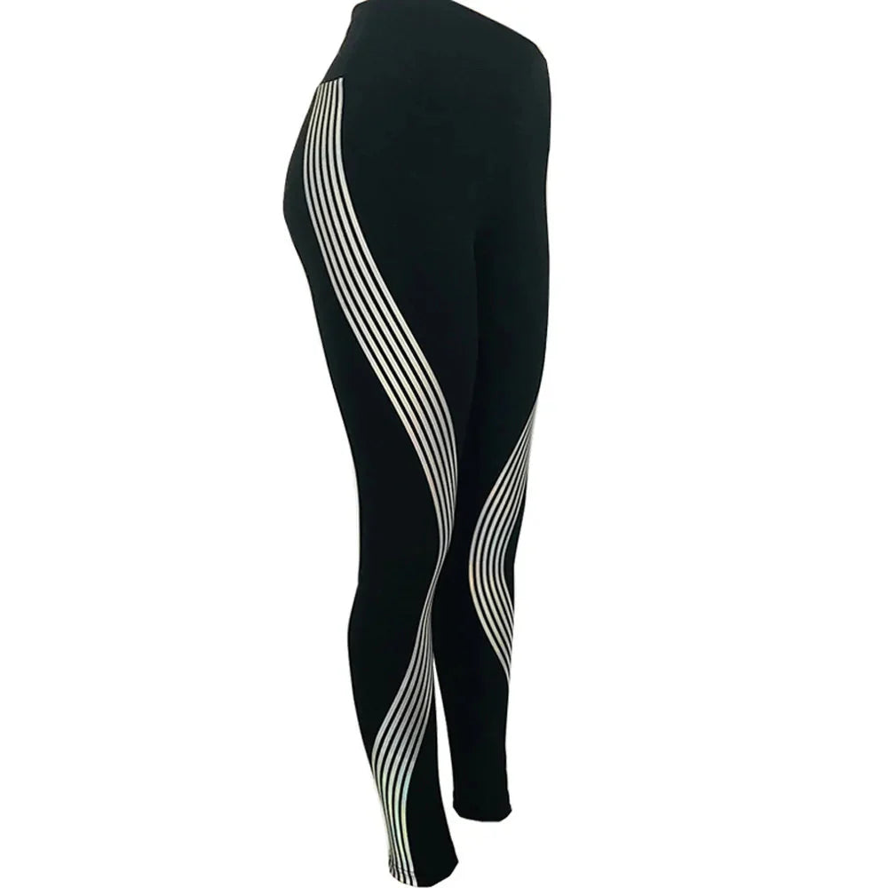 Rainbow Reflective Leggings For Women Anti Spier