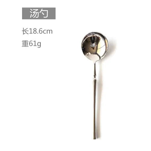 Luxury Stainless Steel Cutlery Set Anti Spier