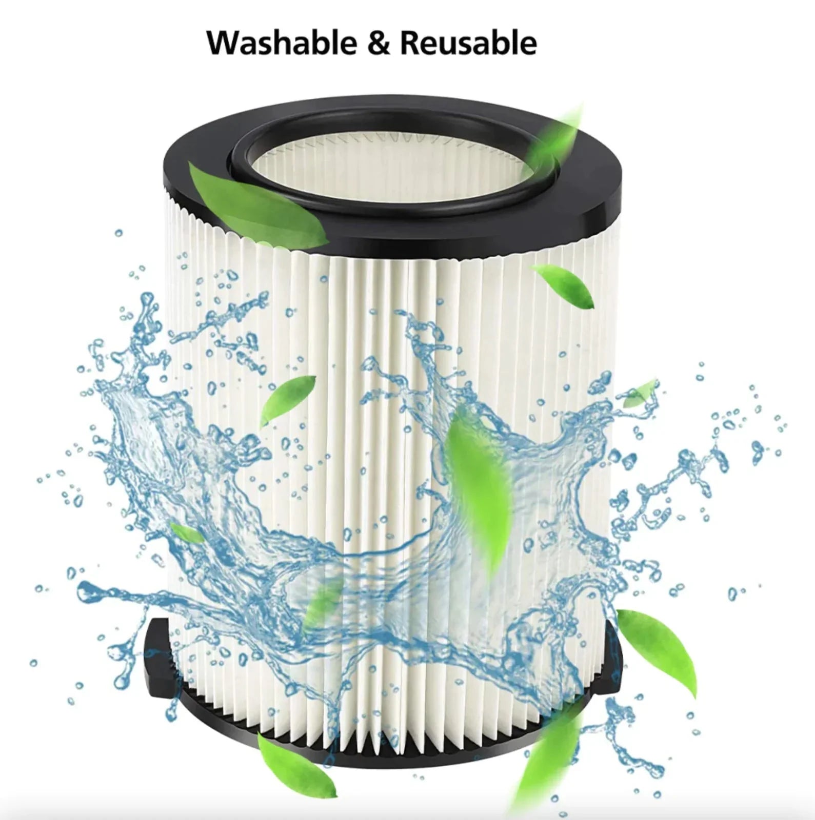 VF4000 Replacement RIDGID Wet/Dry Washable Vacuum Garage Shop Vac Pleated Filter Anti Spier