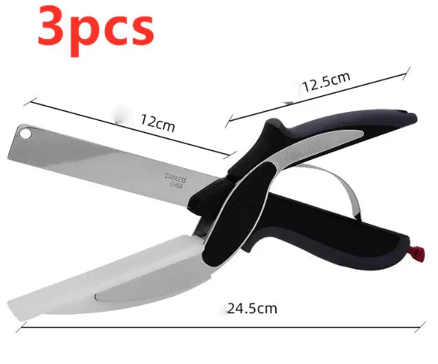 2-in-1 Multifunctional Food Scissors Anti Spier