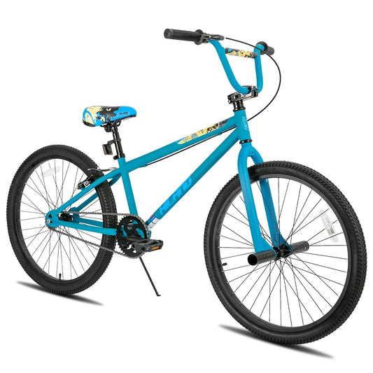 Hiland BMX Bike,24 26 inch,Beginner-Level to Advanced Riders with 2 Pegs,Kid’s Adults Bicycles, Multiple Colors Anti Spier