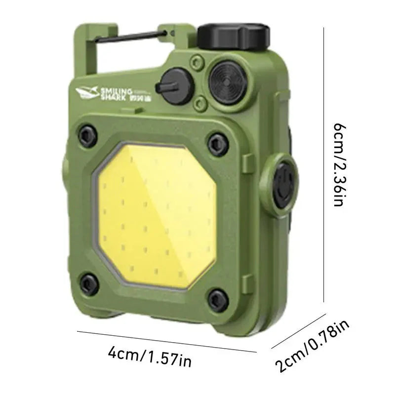 Mini LED Portable Keychain Flashlight Multifunction COB Work Light USB Rechargeable Strong Magnet Outdoor Camping Lantern Anti Spier