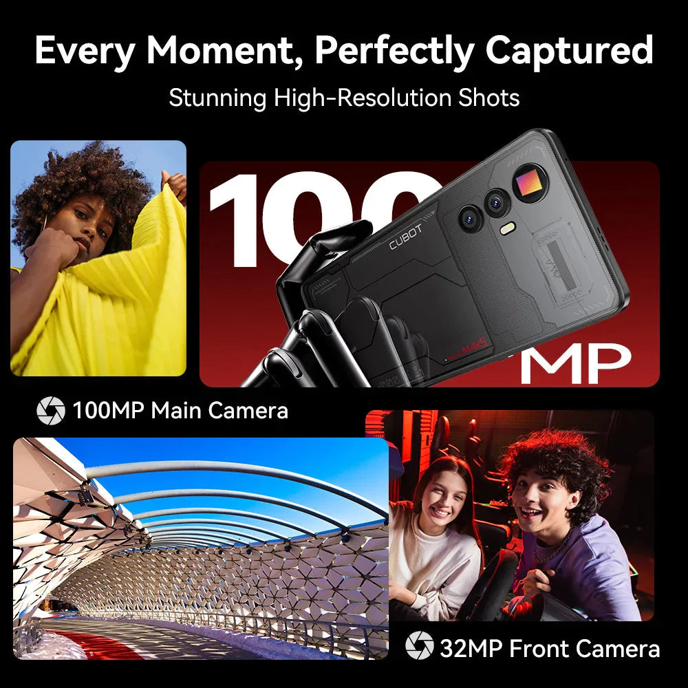 [World Premiere] CUBOT MAX 5, Android Smartphone 5G, Dimensity 8200, 6.95" 144Hz Large Screen, 24+256GB,Gaming Phone,Add to Cart Anti Spier