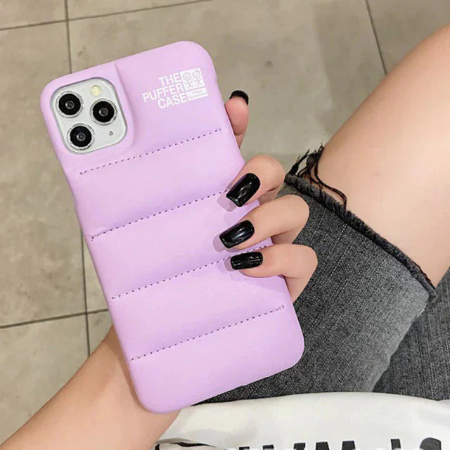 Fashion Brand Down Jacket Phone Case For iPhone Anti Spier