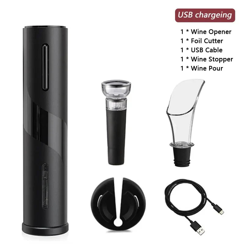 Electric Wine Opener Foil Cutter Jar Opener Kitchen Gadget Anti Spier