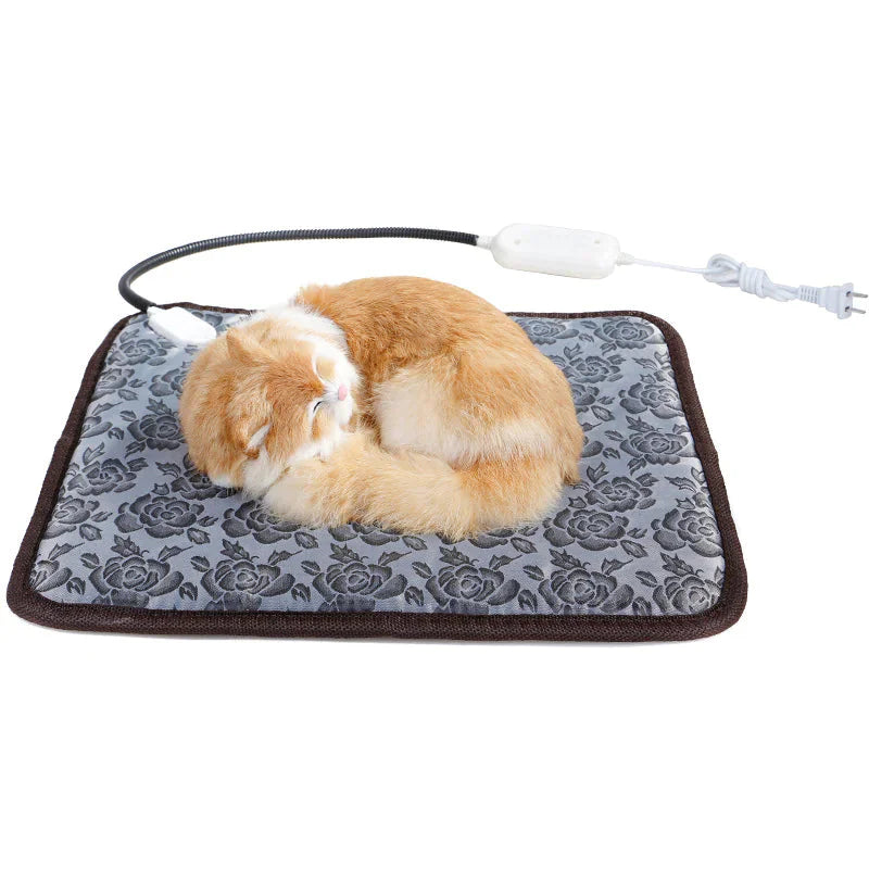 Pet Heated Blanket with Auto-Off & Waterproof Anti Spier