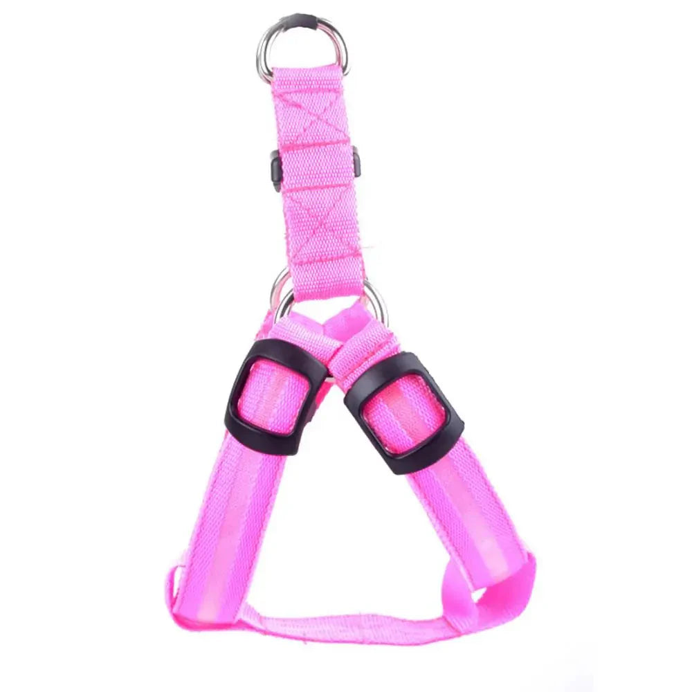 Nylon Pet Safety LED Harness Anti Spier