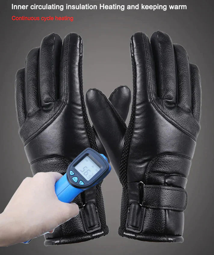 Electric USB Heated Gloves Winter Warming Thermal Ski Snow Hand Warm Windproof Anti Spier