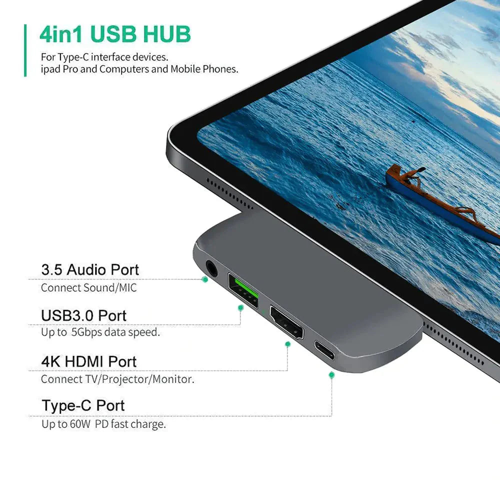 THUNDERBOLT 3 USB TYPE-C HUB DOCK FOR ANDROID PHONE OR TABLET Anti Spier