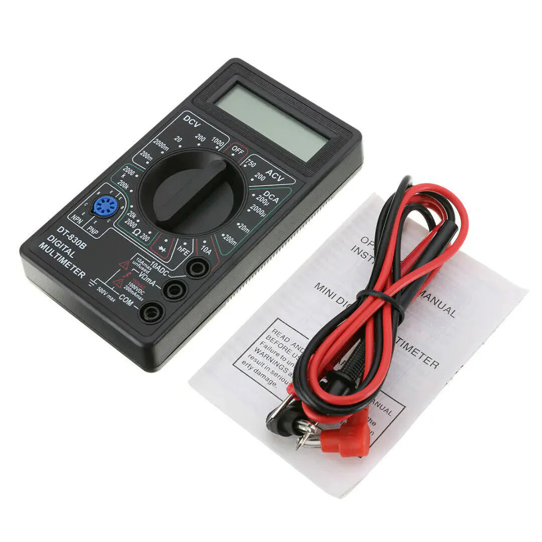 7 Fn Digital Multimeter AC DC Voltage Volt 10 Amp Current Resistance Ohm Meter Anti Spier