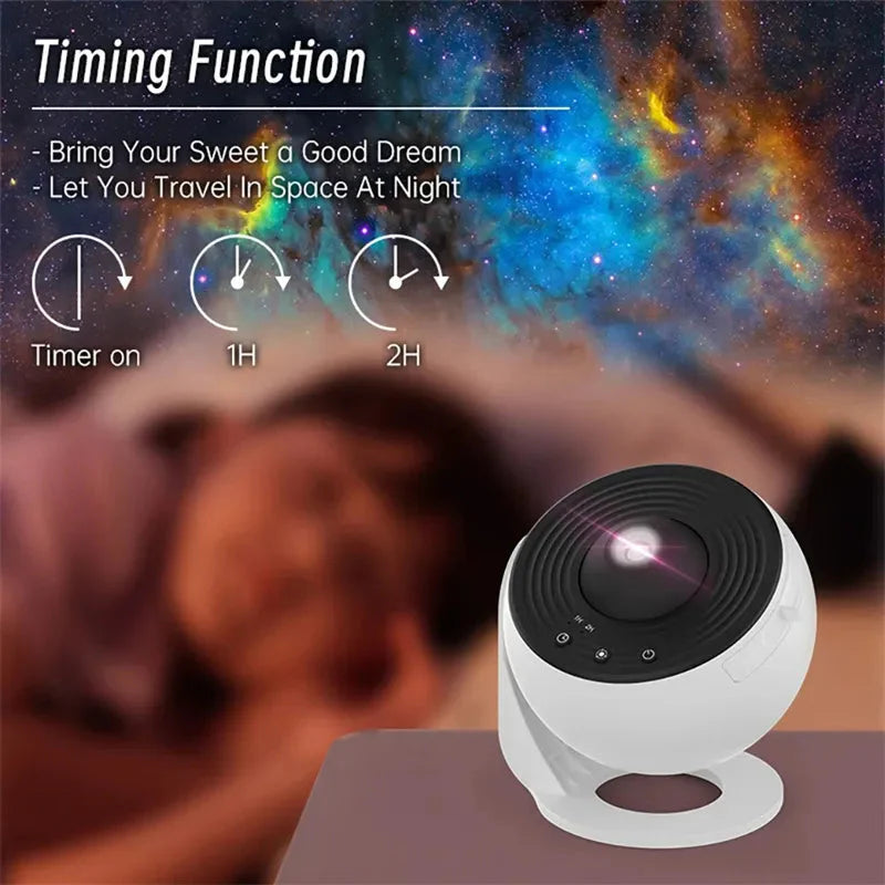 Night Light Galaxy Projector Starry Sky Projector 360 Rotate Planetarium Lamp For Kids Bedroom Valentines Day Gift Wedding Deco Anti Spier