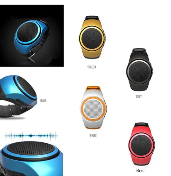 Jogging Buddy Bluetooth Smart Speaker W/FM Radio Watch Style And More Anti Spier