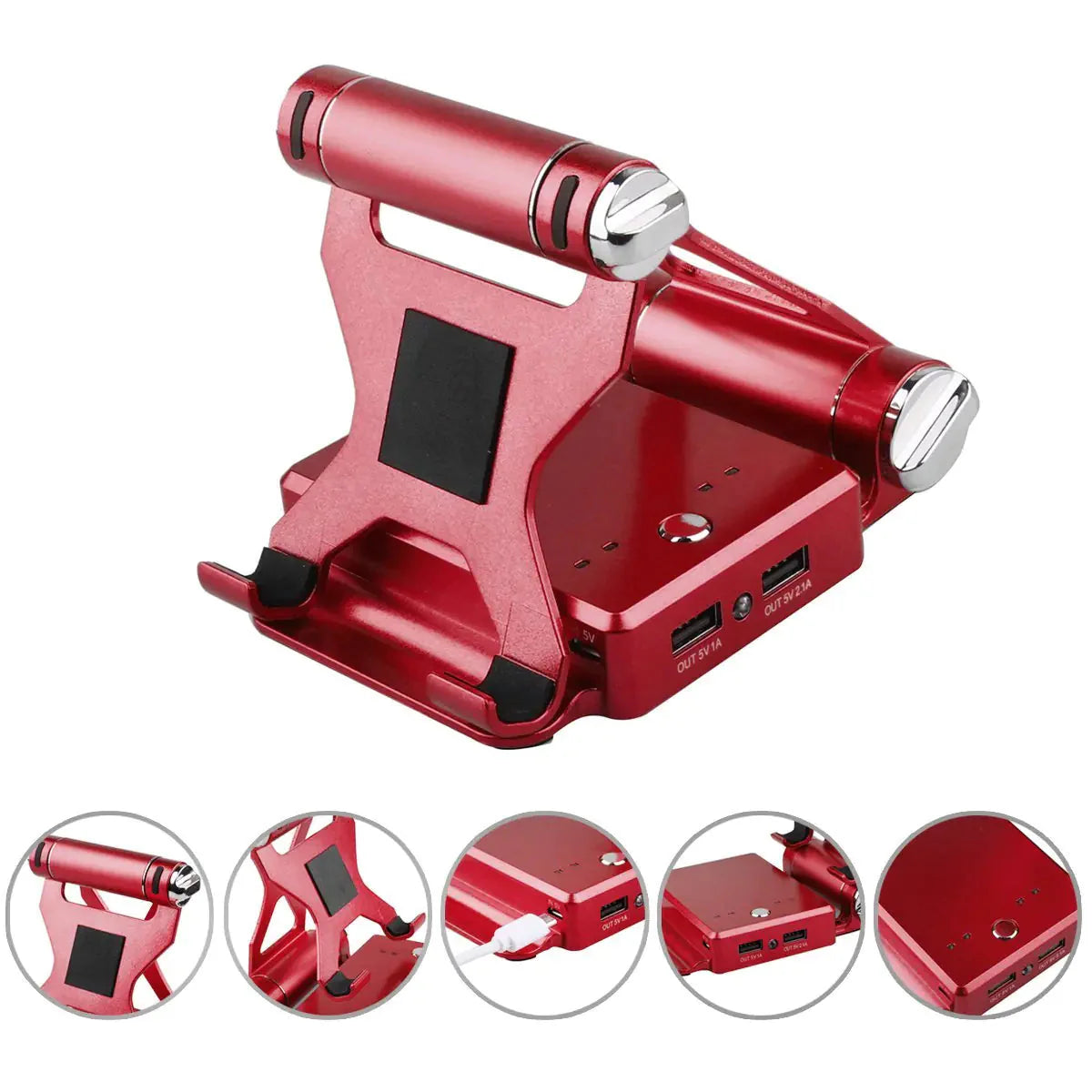 Podium Style Stand With Extended Battery Up To 200% For iPad, iPhone And Other Smart Gadgets Anti Spier