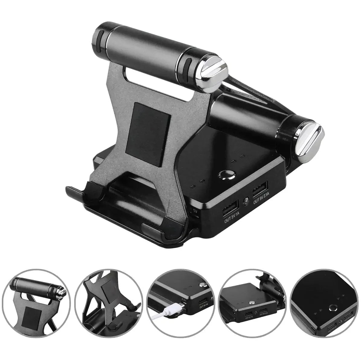 Podium Style Stand With Extended Battery Up To 200% For iPad, iPhone And Other Smart Gadgets Anti Spier