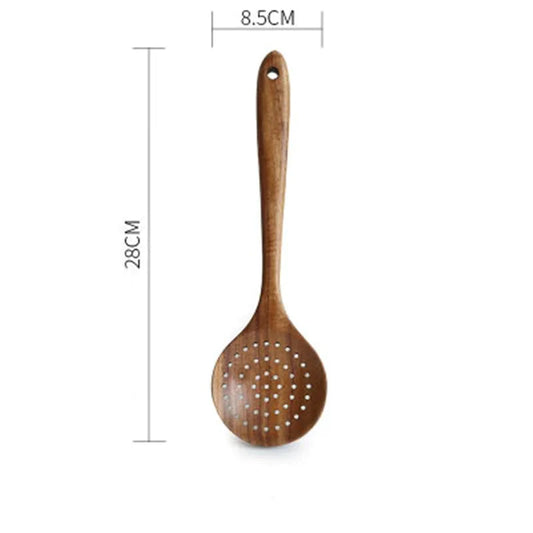 Essential Non-Stick Cookware & Wooden Spoon Set Anti Spier