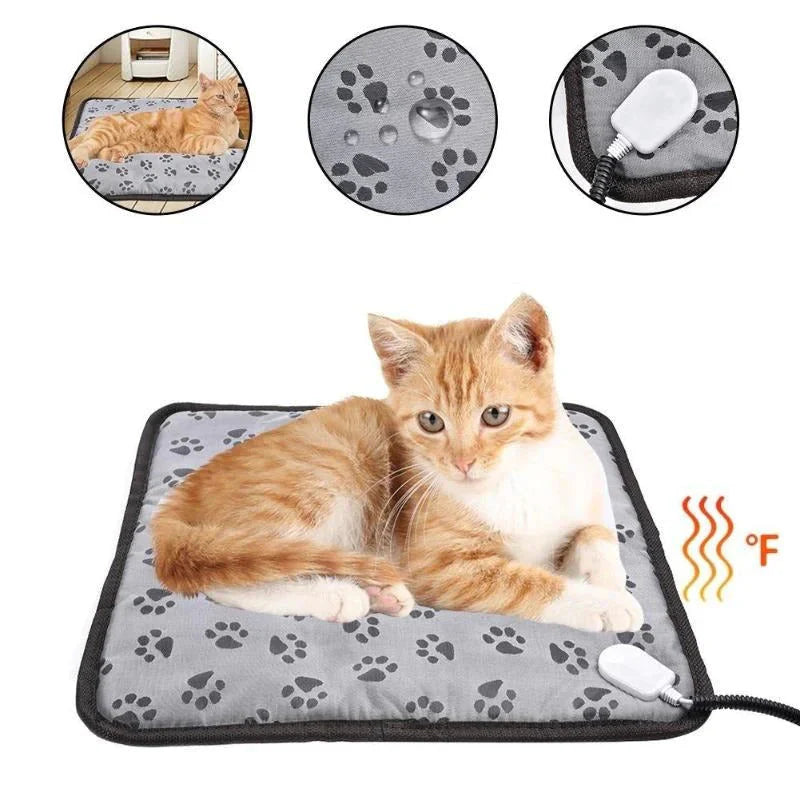 Pet Heated Blanket with Auto-Off & Waterproof Anti Spier