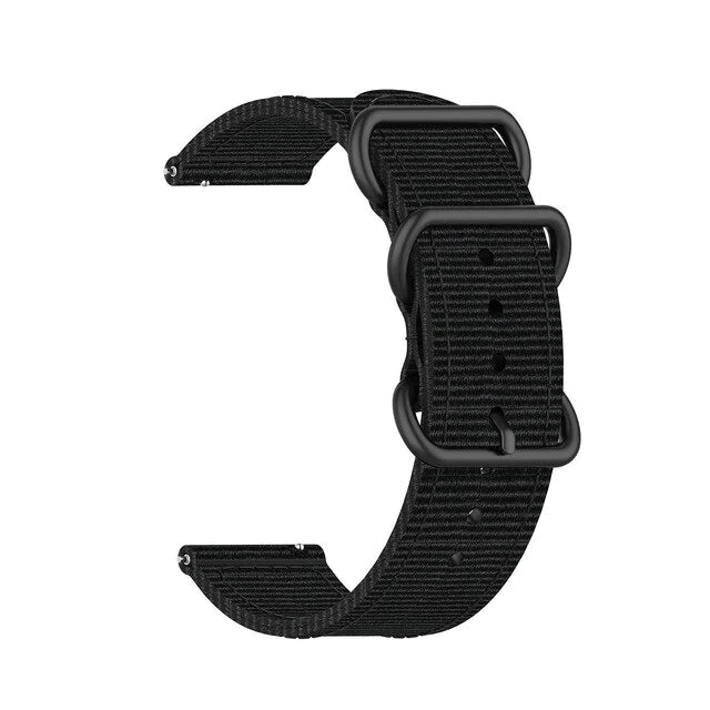 18mm 20mm 22mm Durable Military Woven Nylon Wrist Watch Band Quick Release Strap - Anti Spier 
