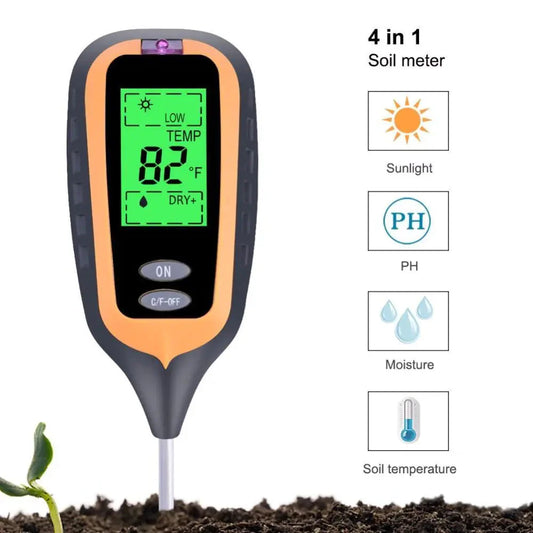 Soil Moisture and pH Meter Testing Instrument Anti Spier