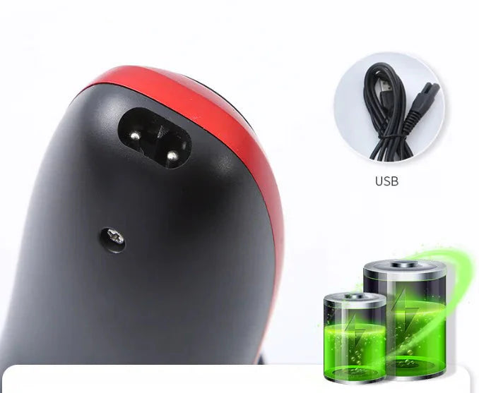 Men's Razor Rotary Waterproof Electric Shaver Pop-Up Trimmer Wet Dry Cordless Anti Spier