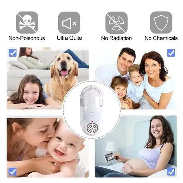 Ultrasonic Blue Light Two in One Mosquito Repellent Anti Spier