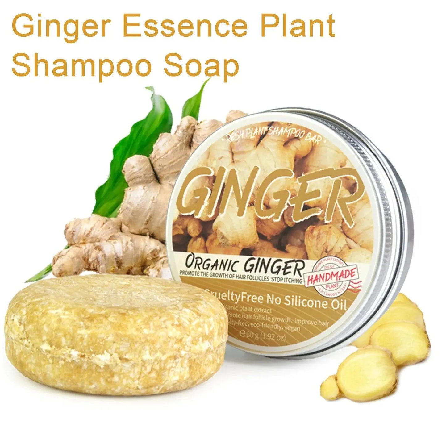 Ginger Polygonum Hair Growth Soap Shampoo Anti Spier