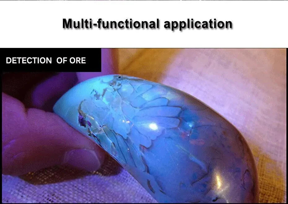 UV Ultraviolet Light 100 LED Flashlight BlackLight 395nM Inspection Lamp Torch Anti Spier