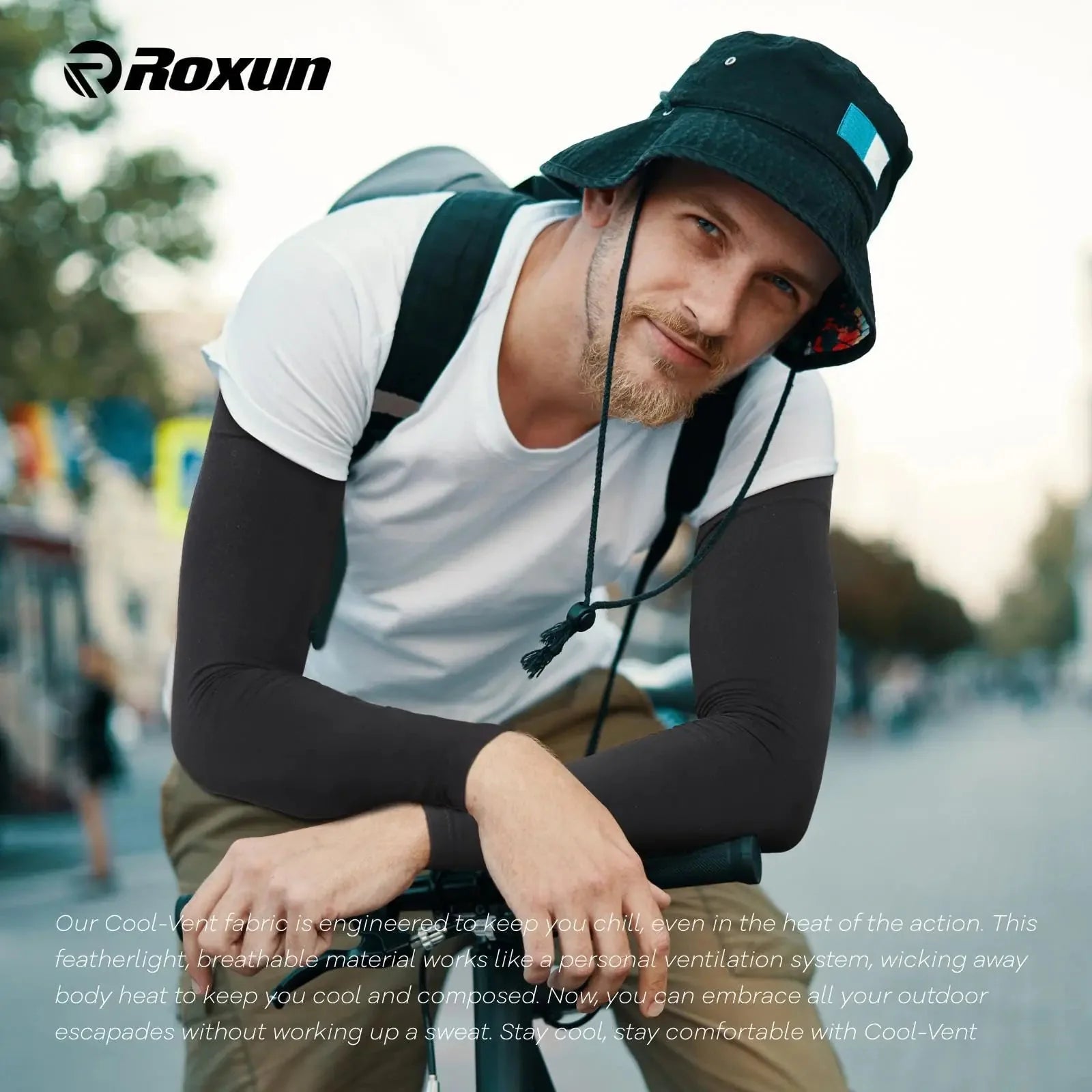 Arm Sleeves, Cooling UV Sun Protection Sports Compression for Men/Women 4 Pairs - Black+white+dark Gray+blue Anti Spier