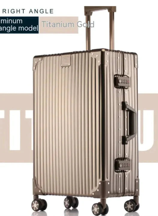 Aluminum Magnesium Alloy Trolley Case Anti Spier