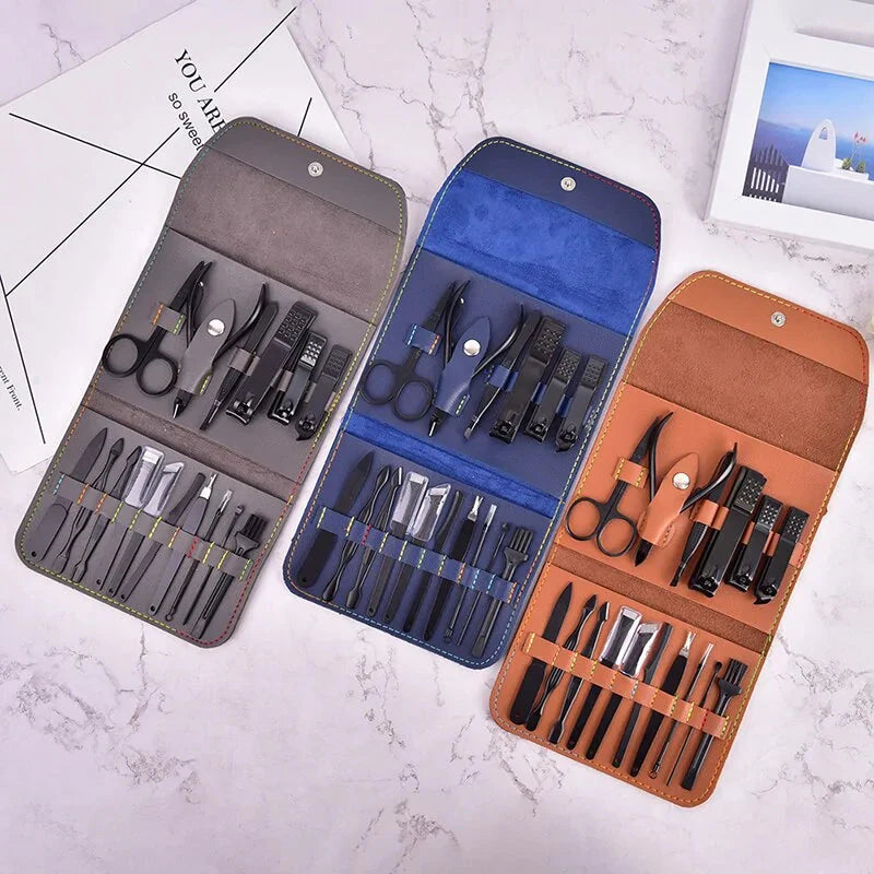 Nail Cutter Professional Stainless Kit Anti Spier